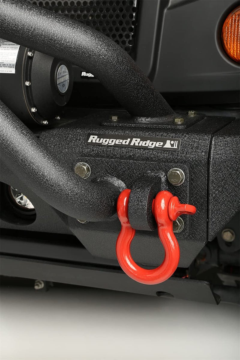 Rugged Ridge | D-Ring Shackle Kit, 3/4 inch, Red, Steel, Pair | 11235.08 - Image 4